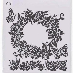 Трафарет Ciao Bella MS8-021 "Венок из роз", 20х20 см